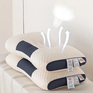 Massager nieuwe 3D spa -massagekussenpartitie om te helpen slapen en het nek kussen gebreide kussen kussen soja vezel brace kussen beddengoed