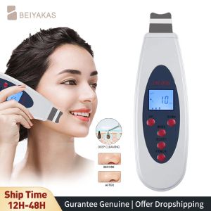 Massager Nieuwe ultrasone huidscrubber Mee-eter Acne Remover Facial Pore Cleaner met 4 modi voor gezichtsdiepe reiniging Schoonheidsstimulators