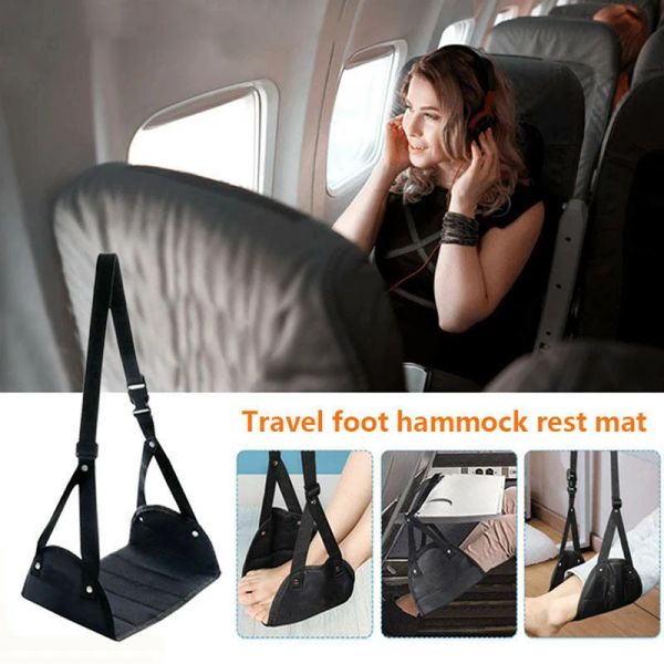 Masseur Office Home Airplane Foot Reste Hamac pour Travel Travail Feet Care Massage Mémoire Rester Foot Restron