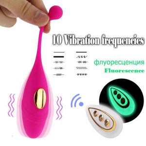 Bragas masajeadoras vibrador inalámbrico carga Usb 10 modos bolas vibratorias estimulador de punto g con Control remoto adulto para mujeres