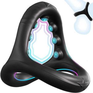 Massager Penisringen voor mannen Vertraging Ejaculatie Erectie Cocking Masturberen Man Homo Volwassen Geen vibrator