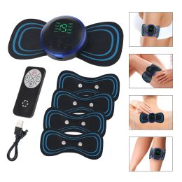 Massager Portable Mini Electric Neck Massager met 5/1pcs Massage Sticker Cervicale Massage Stimulator Pijnverlichting Back Meridian Massager