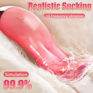 Masseur puissant vibrateur de léchage de langue pour femmes stimulateur de mamelon clitoridien point G fournitures pour adultes gode vibrant femme