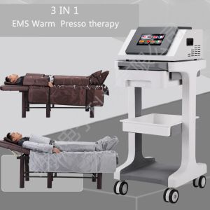 Massageur Professional 3 en 1 système de pressothérapie EMS Corps de chauffage Sinage Presso Therapy Machine de massage de drainage lymphatique