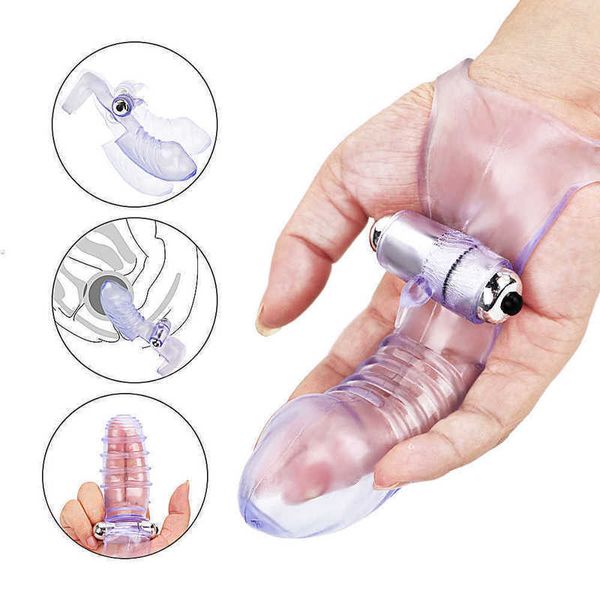 Masseur à manchon de doigt aléatoire, vibrateur féminin, masturbateur adulte, Massage du point G, stimulation du clitoris, produit pour femmes