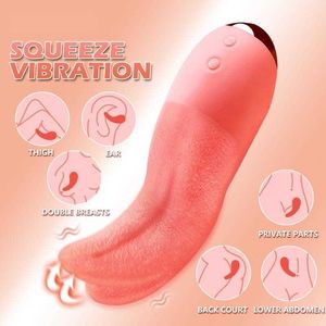 Stimulator Realistische Clitoris Tong Likken Vibrator voor Vrouwen Plezier Koppels Clit Tepel Stimulator Masturbator Waterdicht