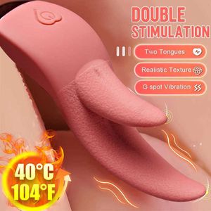 Masseur réaliste langue Clitoris lécher vibrateur pour femmes g Spot stimulateur Rechargeable femelle masturbateur chauffage vibrateurs