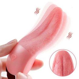 Massager Oplaadbare tongvormige vibrator likken tepel Clitoris Vrouwelijke realistische masturbator voor vrouwen