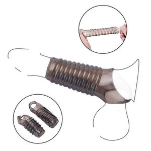 Masseur réutilisable manchon de pénis Flexible gland agrandisseur Extender retard éjaculation anneau de coq adulte pour hommes 18 boutique