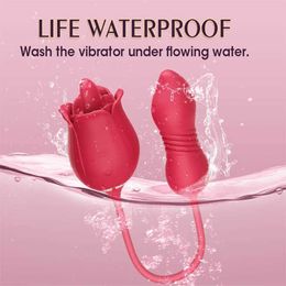 Massager Rose Vibrators Zuigen Vibrerende Clitoris Sucker Tepel Pijpgereedschap voor Vrouwen Masturbators Volwassenen