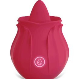 Masseur Rose vibrateur multi-fréquence multifonctionnel pour femme masturbateur Sexy vagin Anus Masturbation langue léchage