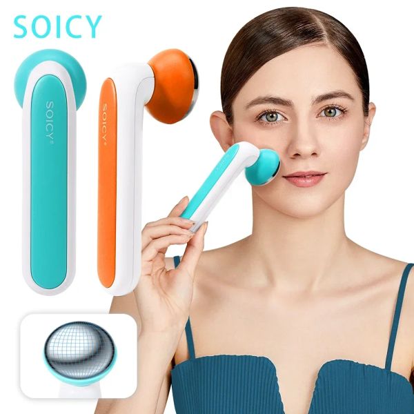 Masseur S40 rouleau de glace rouleau de tampon facial rotation à 360 degrés globes de glace antirides ascenseur soins de la peau du visage massage instrument de beauté