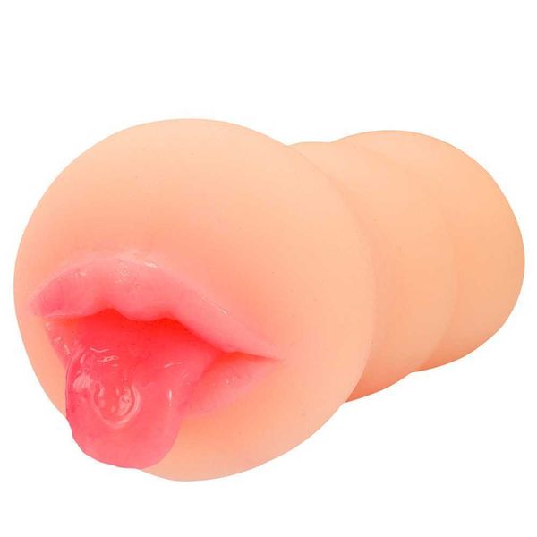 Masseur sex toy masturbateur Avion Coupe Miniature Nom Appareil Langue Cracher Bouche Colle Douce Vierge Mini Simulation Masturbation Masculine Moule Inversé