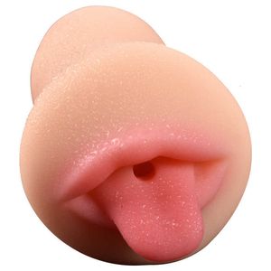 Masseur sex toy masturbateur Sexy Petites Lèvres Dispositif de Masturbation Masculine Célèbre Avion Coupe Bouche Inversée Sexe Oral avec Langue Produits de Sexualité Adulte