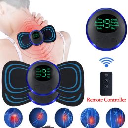 Massager Smart Smart Electric Neck Massager draagbare oplaadbare EMS cervicale wervel massagepleister voor spier ontspannen pijnverlichting dropshipping