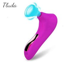 Massager Zuigende vibrators voor vrouwen Clitoris Sucker Vrouwelijke vibrator Tepel Orale pijpbeurt Vacuümstimulator Seksspeeltjes Volwassene 18 Coupl2336888