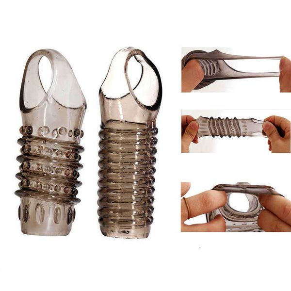 Masseur petit pointillé retard verrouillage manchon de pénis Gspot orgasme pour hommes élastique clitoris Extender anneau de coq gode couverture produit