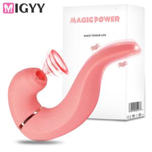 Masseur langue léchage vibrateur femme Clitoris ventouse gode vibrateur stimulateur sous vide pour femmes mamelon vagin adultes
