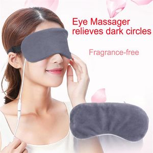 Masseur USB chauffage vapeur masque pour les yeux de sommeil Anti cernes Patch pour les yeux masseur pour les yeux soulagement de la fatigue sommeil voyage masque pour les yeux