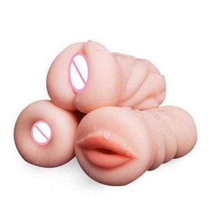 Masseur vagin pour hommes 4d réaliste gorge profonde mâle masturbateur Silicone bouche artificielle Anal Oral érotique Anus
