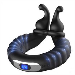 Massager Vibrating Cock Ring Penis cockring voor mannen sexy vibrator penising gay ejaculatie vertraging volwassen leveringen erotisch