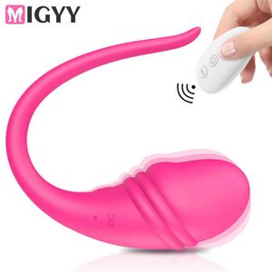 Massager Vibrerende Ei-vibrator voor vrouwen 9 snelheden Jump Draadloze afstandsbediening Anale clitorisstimulatie Volwassene