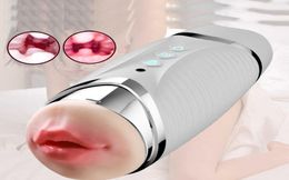 Masseur Vibromasseur Sex Toys pour Hommes Poupée Chair Pénis Mâle Masturbation Tasse Lumière Oral Anal Vaginal Escargot Masturbateur Érotique Produc2223577