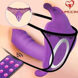 Masajeador consolador portátil vibrador punto g estimulador de clítoris mariposa bragas vibratorias erótico adulto para mujeres masturbador de orgasmo