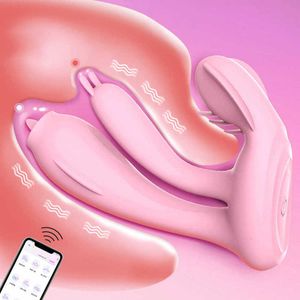 Masseur sans fil bluetooth gode vibrateur pour femmes App télécommande culotte vibrante g Spot stimulateur de Clitoris