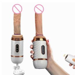 Massager Draadloze afstandsbediening Machine Dildo Vibrator Automatische Vrouwelijke Masturbator Zuignap Telemetriepistool voor vrouwen