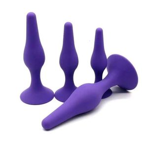 Masseurs S/M/L/XL Silicone Butt Plug Anus Stimulation Prostate Massage Jouets pour Femmes Hommes Gay Anal Dilatateur Produits de Sexe X0728