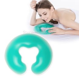 Masajeador de cuello Pillowws 1 unids 650 g Soft Silicon Spa U Forma Masaje Almohada Spa Gel Pad Cara Relajarse Masaje corporal Cuna Cojín Cuidado de la salud 230831