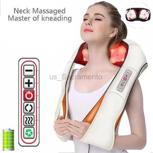 Massaging cou oreiller saliers 3d couche électrique châle de massage constant de température constante cou masse massage de la pression des doigts automobile ménage pour relaxation 240323