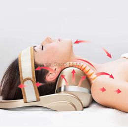 Oreillers de massage pour le cou, masseur de cou à Charge électrique, oreiller de vertèbre cervicale, civière de cou, dispositif de Traction cervicale, masseur relaxant 240323