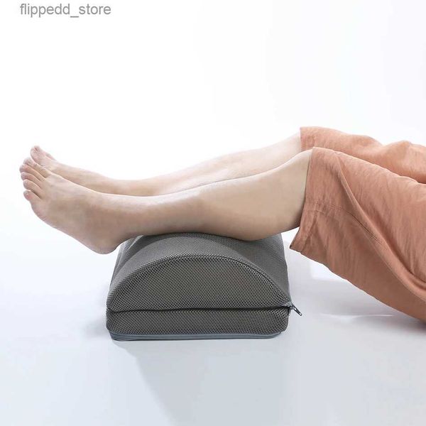 Oreiller de massage pour le cou et les pieds, ergonomique, relaxant, bureau, repose-pieds, voyage, repose-pieds portable, oreiller de massage, demi-cercle, repose-pieds à deux étages Q231123