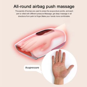 Nekkussen masseren Handmassage Therapiemachine Massager Vingergewricht Gevoelloosheid Pols Palm Verfverlichting Elektrisch met warmte en compressie 230920