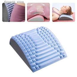 Masajeador de cuello Almohadas Lumbar Tratamiento para aliviar el dolor Soporte lumbar crónico Hernia de disco Camilla Camilla de espalda Almohada Corrector de postura Almohada Q231123