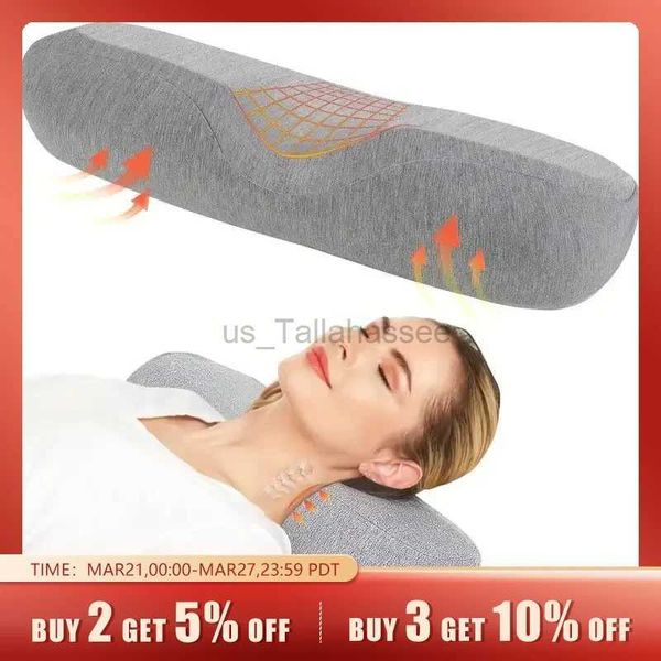 Massage oreiller de cou oreiller en mousse mémoire orthopédique coussin cervical ergonomique massage somnifère