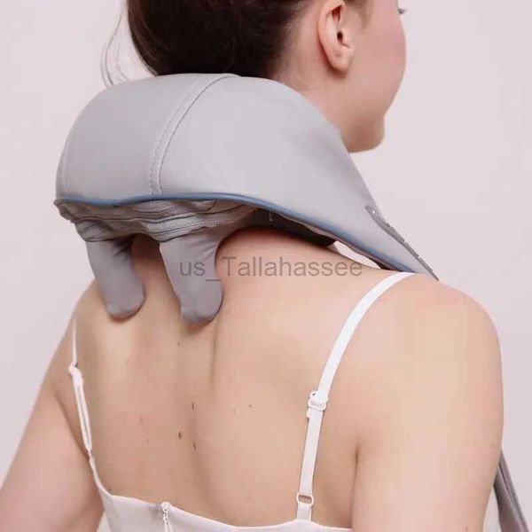 Massage du cou oreillers cou épaule masseur 3D têtes électrique sans fil chauffant Massage châle simuler la main humaine Anti-stress Relaxation Massagem 240322