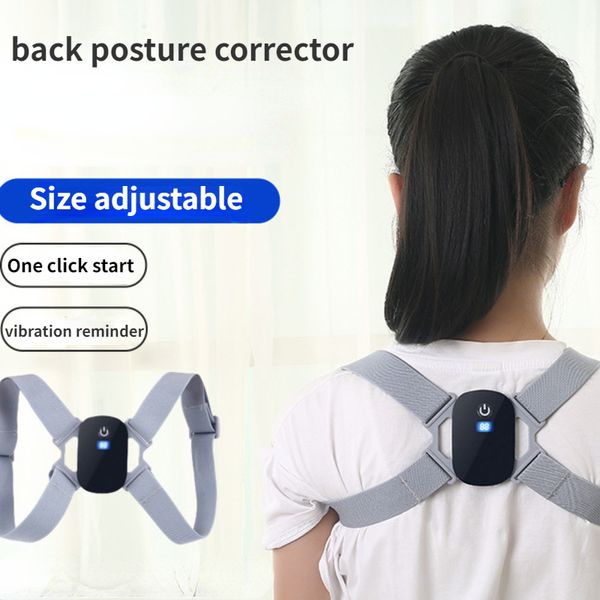 Masajeador de cuello Pillowws Smart Back Corrector de postura Sensor de vibración Ortesis Recordatorio invisible Adulto Niño sentado Jorobado 230904