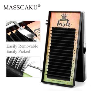 MASSCAKU 16 lignes cils Volume classique Extension de cils noir mat professionnel doux naturel plus léger fournitures de maquillage 240311