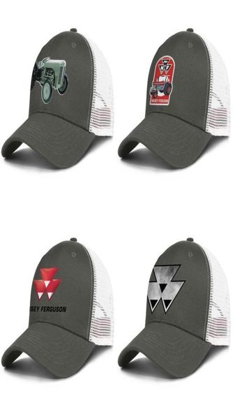 Massey Ferguson Vintage vieux hommes et femmes réglable camionneur meshcap design blanc mignon classique baseballhats ferme tracteur signe MAS4896789