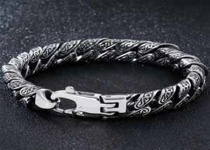 Bracelet massif en acier inoxydable lourd pour hommes bracelets de chaîne de liaison pour hommes Bracelets en métal brangles brassage bijoux de bijoux