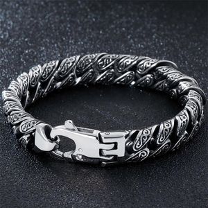 Massieve zware roestvrijstalen armband voor heren heren link ketting armbanden metalen armband Handgeschenken Geschenken Briendje 2202222419