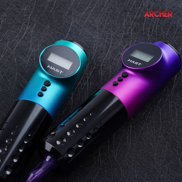 Mast Archer Machine à tatouer sans fil Gradient Color Rechargeable Battery Pen WQP-010+