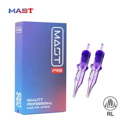 Mast Pro 20 piezas RL tatuaje cartucho agujas máquina para maquillaje permanente pluma desechable estéril redondo Liner DragonHawk agujas 240219