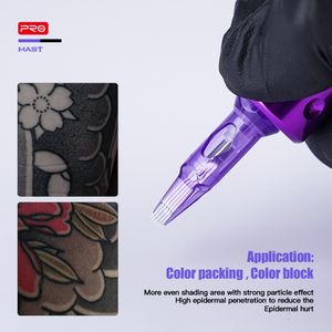 Mast Pro Cartridge Tattoo Needle 0,35 mm 3rl 3 * 3/3 * 4/3 * 5/3 * 6 RL pour le bloc de couleur Shad Shaders