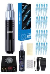 Mast Tattoo Kit Mast Flex Rotary Motor Pen Machine Cartuchos de fuente de alimentación Agujas D49087466169
