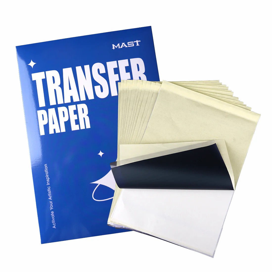 Direk Dövme Transfer Kağıdı 4 Katman Sayfası A4 Beden Şablon Kağıtları Termal Yazıcı El Yazısı 15 PCS/Paket WS011-16