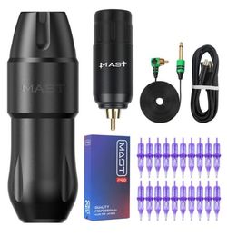 Mast Tour Pro Plus Wireless Tattoo Kit Brushless Motor Pen Battery Cartridge Needles D3109122191539